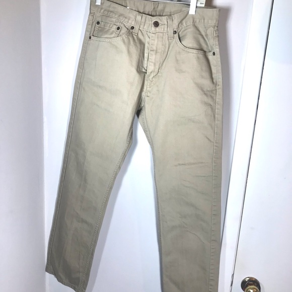 Levi’s tan 505 regular fit jeans size 31x30 Preowned - Picture 3 of 5